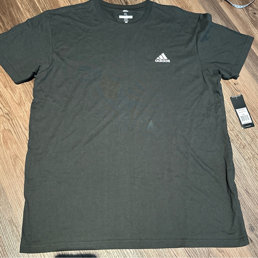 Adidas Men's Charcoal Tee with Logo